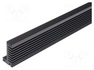 Heatsink: extruded; TO220; black; L: 1000mm; W: 55mm; H: 31mm; 2.3K/W FISCHER ELEKTRONIK