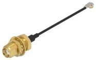 RF CBL, SMA BULKHD JACK-R/A MHF4L PLUG