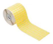 LABEL, COTTON FABRIC, YELLOW, 9MM X 17MM