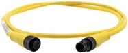 CORDSET, MALE-FEMALE, M12, 3POS, 22AWG, 2M