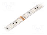 LED tape; RGB; 5050; LED/m: 60; IP54; 120°; 14.4W/m; 600lm; 12VDC LUCKYLIGHT