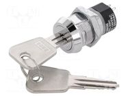Switch: key switch; Stabl.pos: 2; Switch.method: OFF-ON; Key: flat HIGHLY ELECTRIC