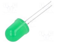 LED; 10mm; yellow green; blinking; 100÷150mcd; 30°; 3÷5VDC; 20mA OPTOSUPPLY