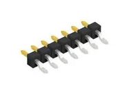 PIN HEADER, R/A, 7POS, 1ROW, 2.54MM, SMD