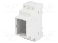 Enclosure: for DIN rail mounting; Y: 90mm; X: 35mm; Z: 65mm; ABS KRADEX