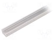 Profiles for LED modules; white; L: 2m; UNI12; aluminium; surface TOPMET