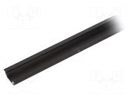 Profiles for LED modules; black; L: 2m; GROOVE10; aluminium TOPMET