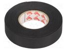 Tape: textile; W: 19mm; L: 30m; Thk: 0.15mm; rubber; black; -40÷105°C SCAPA