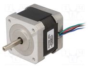 Motor: stepper; 2.8VDC; Shaft: D spring; max.632.8mNm; 1.68A POLOLU