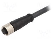 Cable: for sensors/automation; PIN: 8; plug; PUR; 5m IFM ELECTRONIC