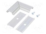 Connector 90°; natural; aluminium TOPMET