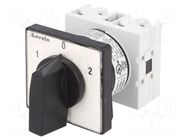 Switch: cam switch; Stabl.pos: 3; 16A; 1-0-2; panel; Poles: 1; Pos: 3 LOVATO ELECTRIC