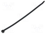 Cable tie; L: 300mm; W: 7.6mm; polyamide; 535N; black; Ømax: 80mm HELLERMANNTYTON