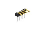 PIN HEADER, R/A, 4POS, 1ROW, 2.54MM, THT