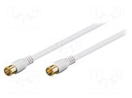 Cable; 1.5m; F plug "quick",both sides; shielded connectors GOOBAY