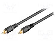 Cable; RCA plug,both sides; 20m; Plating: nickel plated Goobay