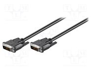 Cable; DVI-D (18+1) plug,both sides; 2m; black Goobay