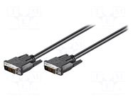 Cable; DVI-D (18+1) plug,both sides; 2m; black GOOBAY