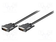 Cable; DVI-D (24+1) plug,both sides; 5m; black Goobay