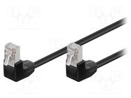 Patch cord; F/UTP; 5e; stranded; CCA; PVC; black; 3m; 26AWG Goobay