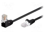 Patch cord; RJ45 plug,RJ45 angled plug; U/UTP; 5e; stranded; CCA Goobay