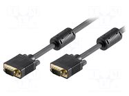 Cable; D-Sub 15pin HD plug,both sides; black; 20m GOOBAY