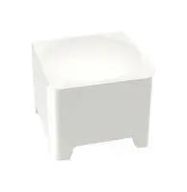 SQUARE PLUNGER, WHITE, 7.5MM LENGTH