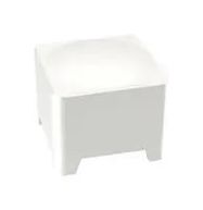 SQUARE PLUNGER, WHITE, 7.6MM LENGTH