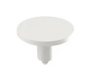 ROUND PLUNGER, WHITE, 7.6MM LENGTH