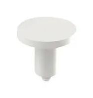 ROUND PLUNGER, WHITE, 7.4MM LENGTH