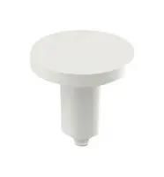 ROUND PLUNGER, WHITE, 7.5MM LENGTH