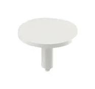 ROUND PLUNGER, WHITE, 10.7MM LENGTH