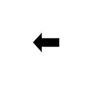 LABELLING SHEET, LEFT ARROW SYMBOL, CLR