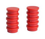 MARKER MAGNET, 20MM X 7MM, RED, PK10