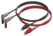 TEST LEAD SET, BLACK/RED, 10A, 300V, 1M