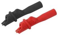 ALLIGATOR CLIP, BLACK, RED, 10A, 8.5MM