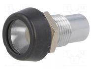 LED holder; 5mm; metal; convex; IP67 SIGNAL-CONSTRUCT