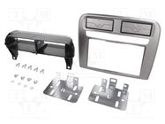 Radio frame; Fiat; 2 DIN; silver PER.PIC.