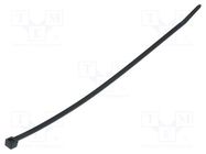 Cable tie; L: 198mm; W: 3.5mm; polyamide; 135N; black; Ømax: 50mm HELLERMANNTYTON