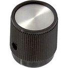 ROUND SKIRTED KNOB WITH LINE IND, 6.35MM
