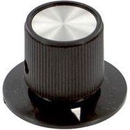 ROUND KNOB WITH ARROW INDICATOR, 6.35MM