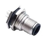 SENSOR CONN, M12, PLUG, 5POS, PCB