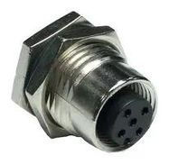 SENSOR CONN, M12, RCPT, 4POS, PANEL