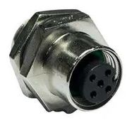SENSOR CONN, M12, RCPT, 4POS, PANEL