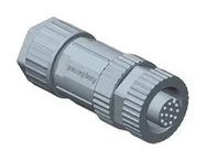 SENSOR CONN, M12, RCPT, 10POS, CABLE