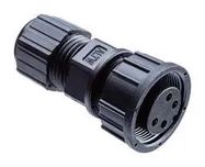 CIRCULAR CONNECTOR, RCPT, 4POS