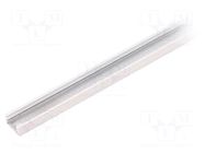 Profiles for LED modules; white; L: 2m; SLIM8; aluminium; surface TOPMET