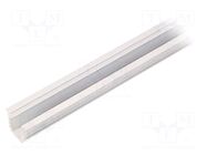 Profiles for LED modules; white; L: 1m; DEEP10; aluminium TOPMET