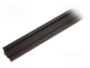 Profiles for LED modules; black; L: 2m; CORNER10; aluminium TOPMET