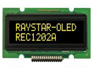 Display: OLED; alphanumeric; 12x2; Dim: 55.7x32x11mm; yellow RAYSTAR OPTRONICS